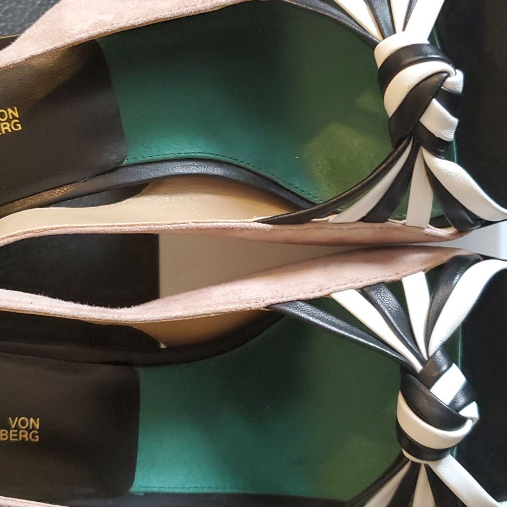 Diane Von Furstenberg Slingback Heels Sz 6 - Picture 6 of 10